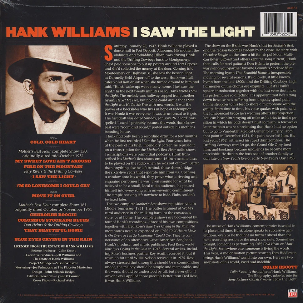 Hank Williams - I Saw The Light: The Unreleased Recordings