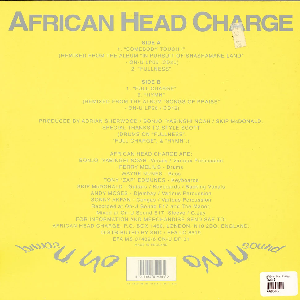 African Head Charge - Touch I E.P.