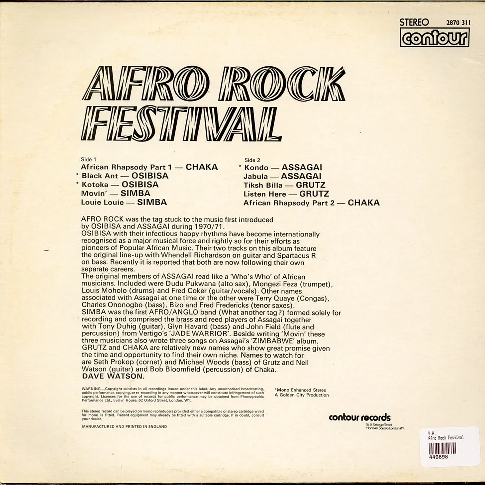 V.A. - Afro Rock Festival