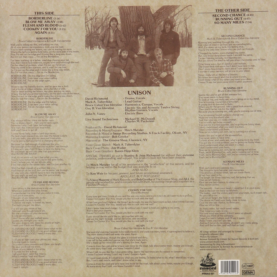 Unison - Unison Black Vinyl Edition