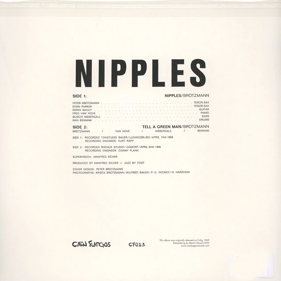 The Peter Brötzmann Sextet / The Peter Brötzmann Quartet - Nipples