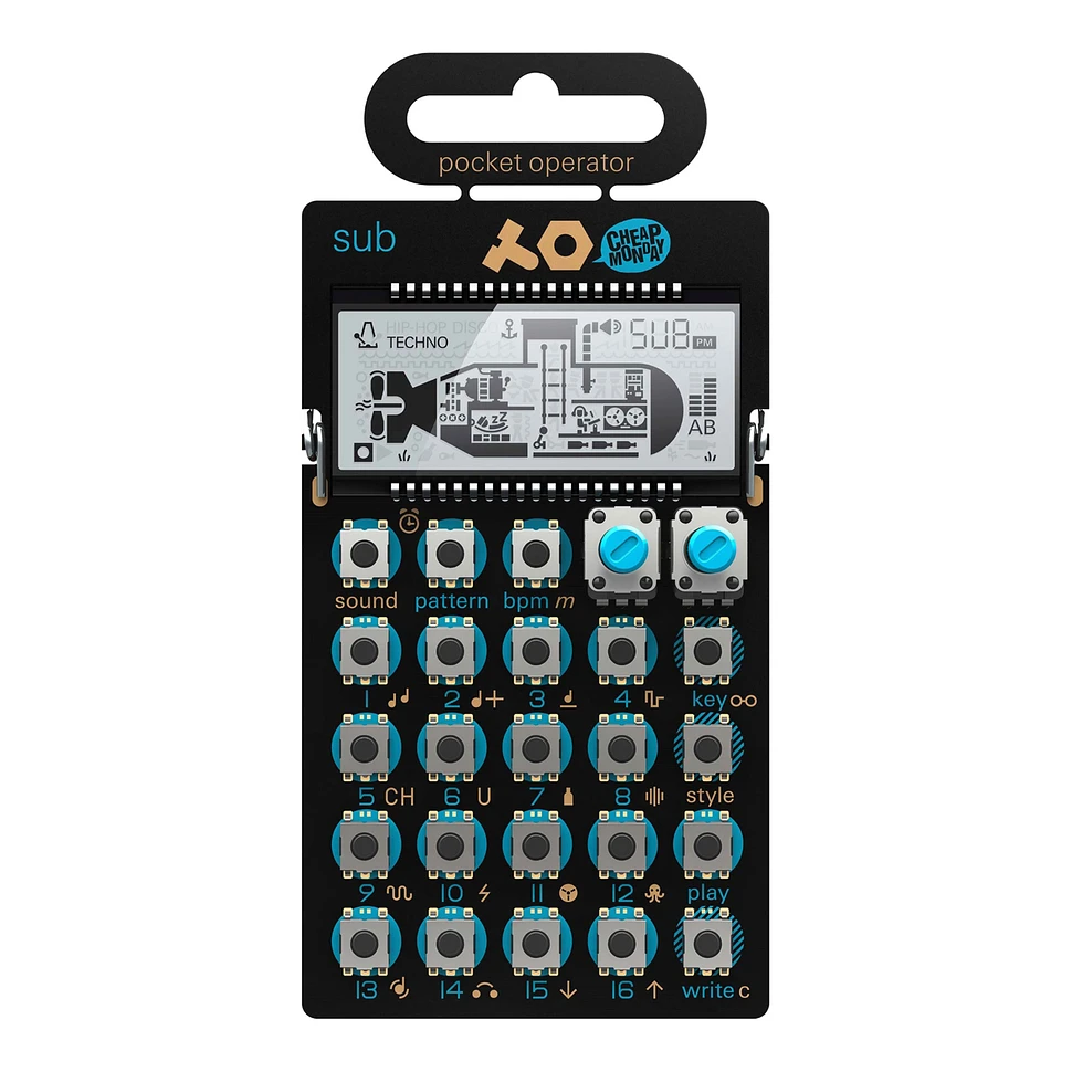 Teenage Engineering x Cheap Monday - Pocket Operator PO-14 Sub (Bass Synthesizer) + CA-14 Pro Case for PO-14 Bundle