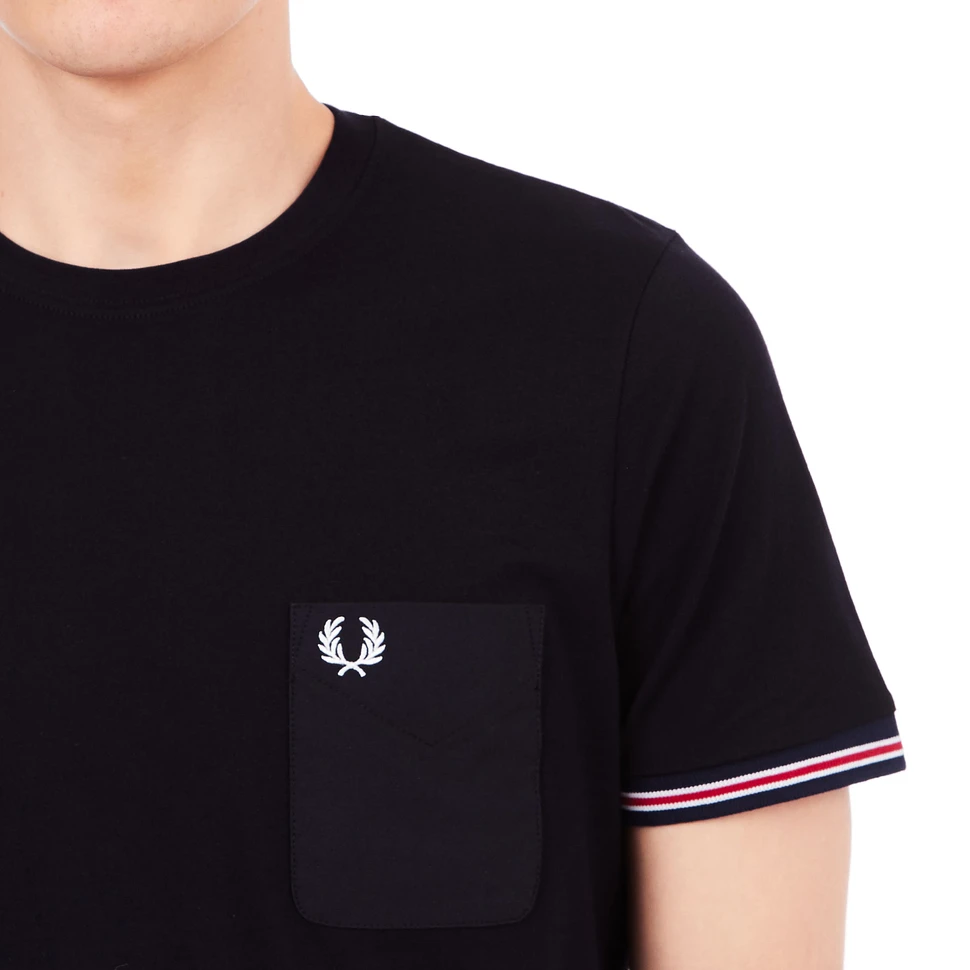 Fred Perry - Bomber Stripe Cuff T-Shirt