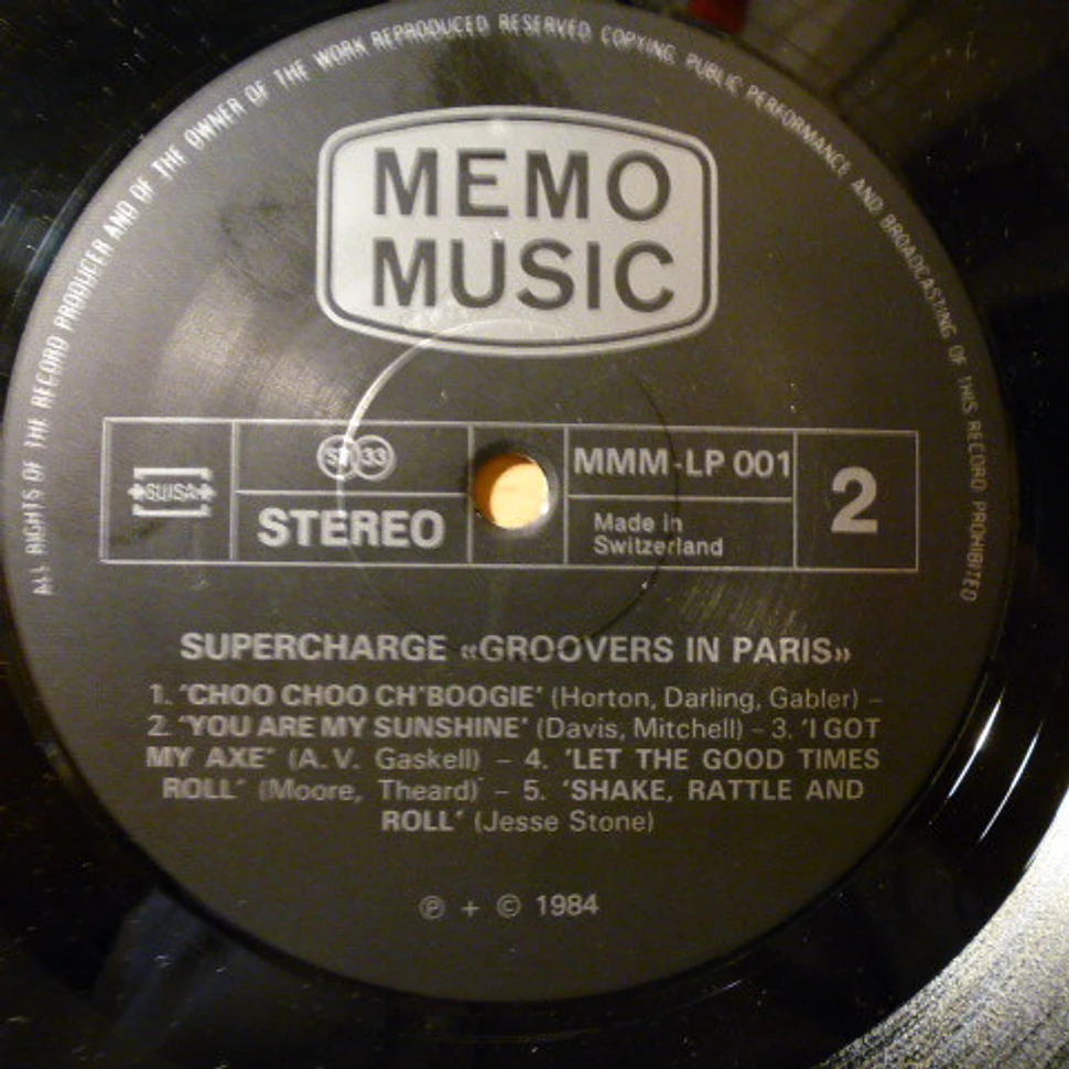 Supercharge - Groovers In Paris