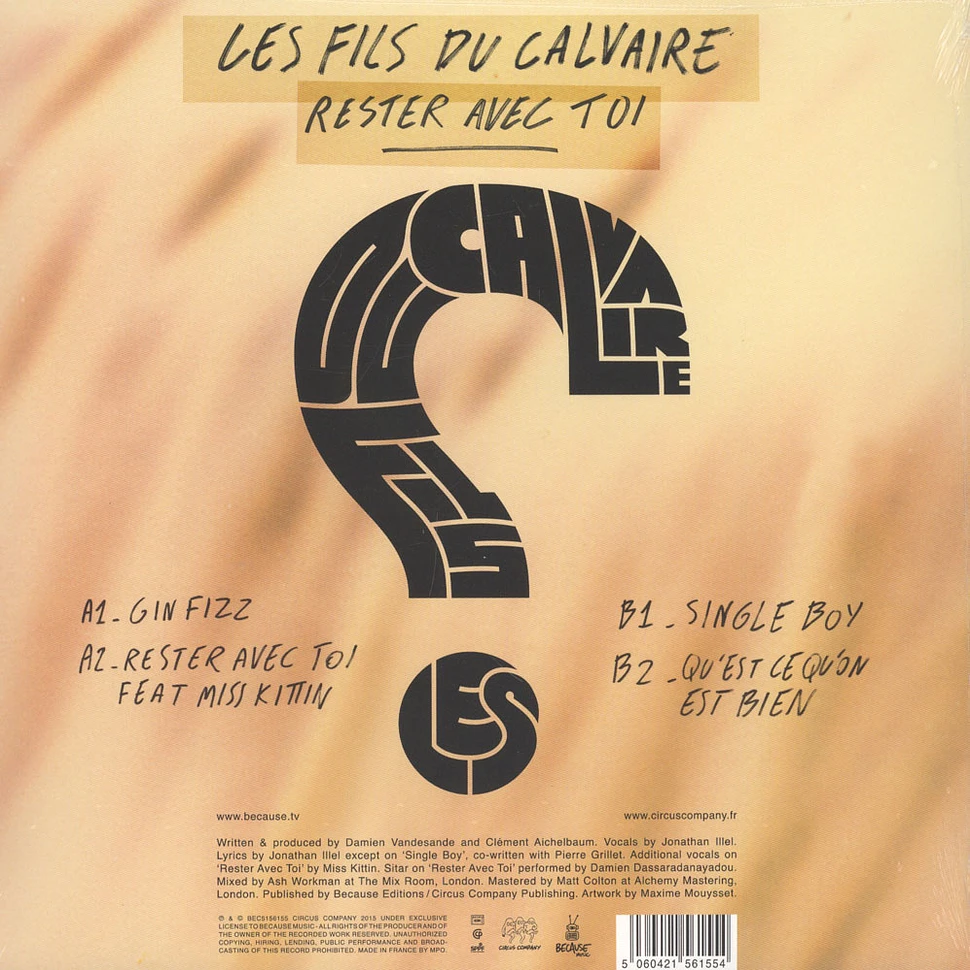 Les Fils Du Calvaire - Rester Avec Toi Feat. Miss Kittin