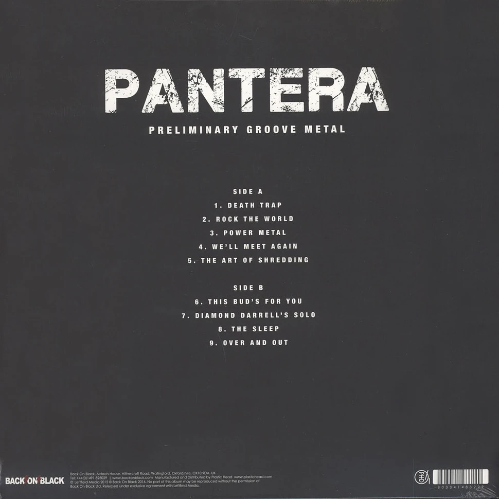 Pantera - Preliminary Groove Metal