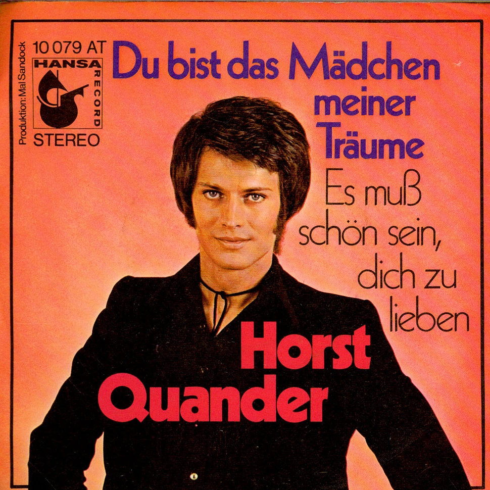 Horst Quander - Du Bist Das Mädchen Meiner Träume