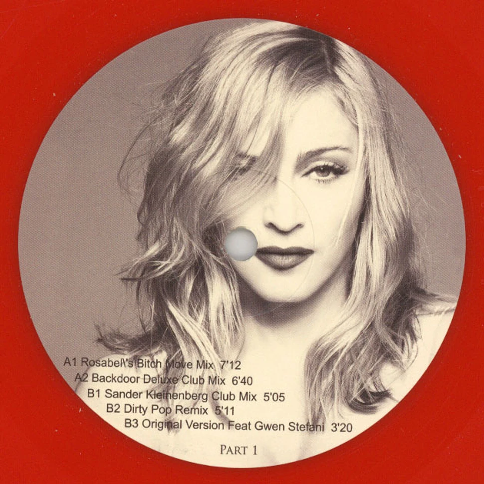 Madonna - Bitch I'm Madonna Feat. Nicky Minaj Part 1 Red Vinyl Edition