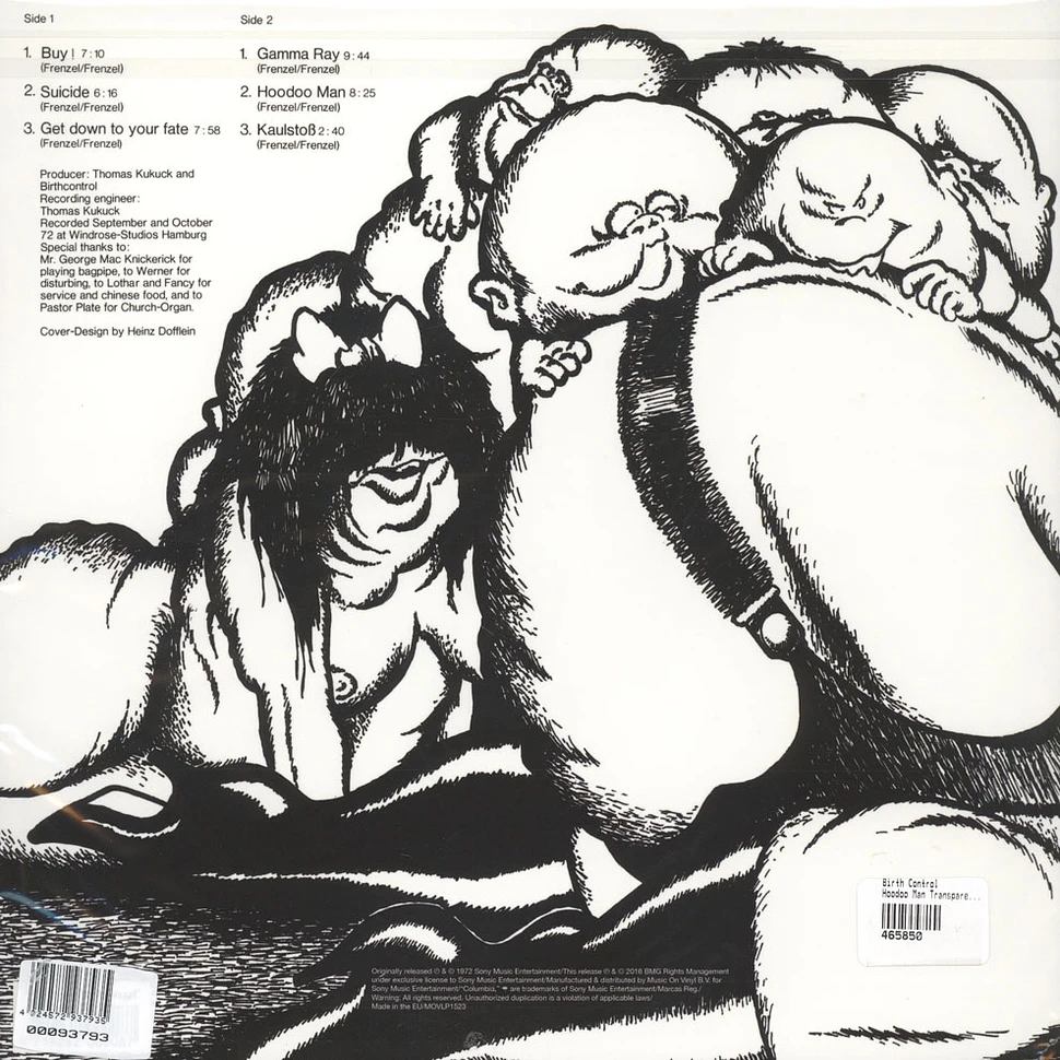 Birth Control - Hoodoo Man Transparent Red Vinyl Edition