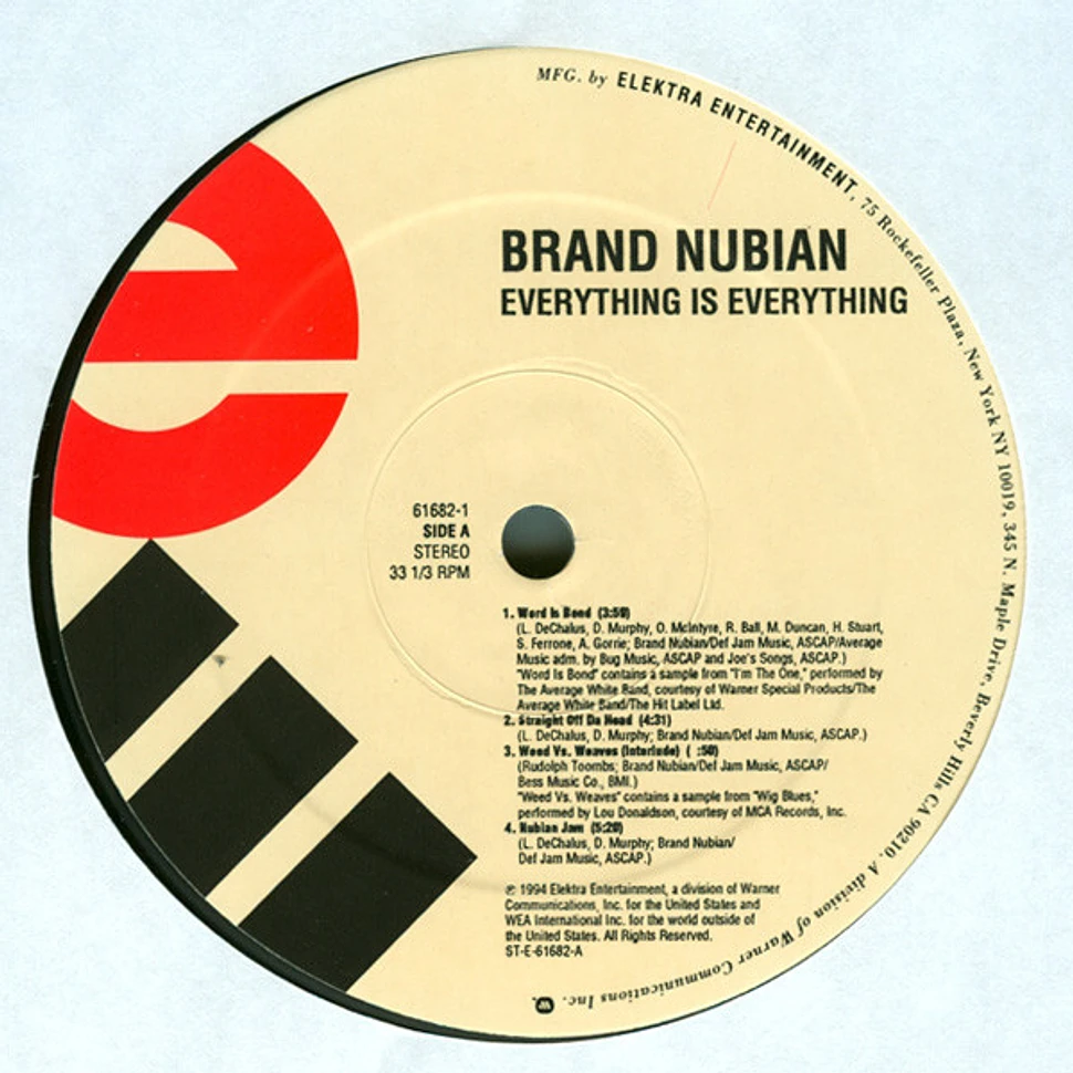 Brand Nubian - Everything Is Everything - Vinyl 2LP - 1994 - US