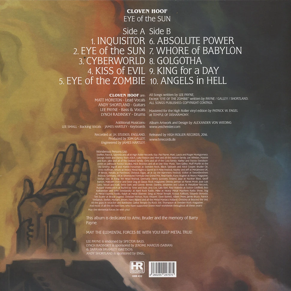 Cloven Hoof - Eye Of The Sun Black Vinyl Edition