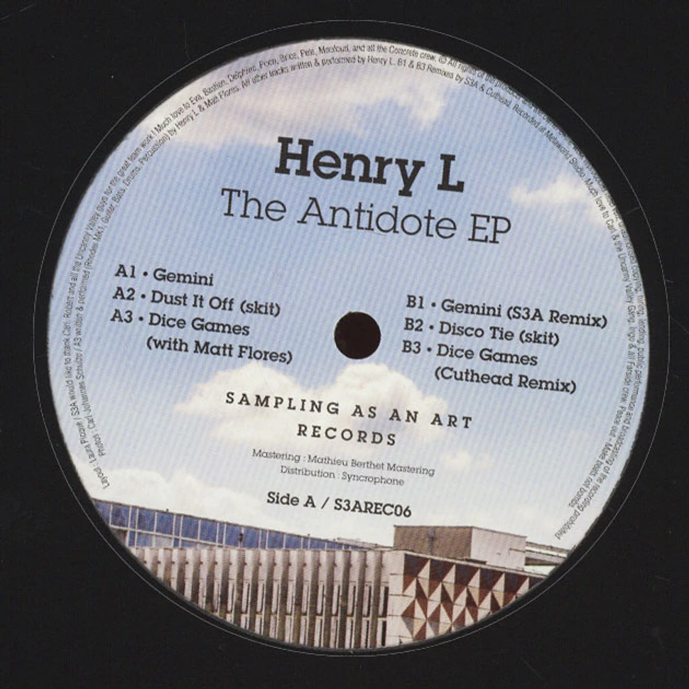 Henry L - The Antidote EP