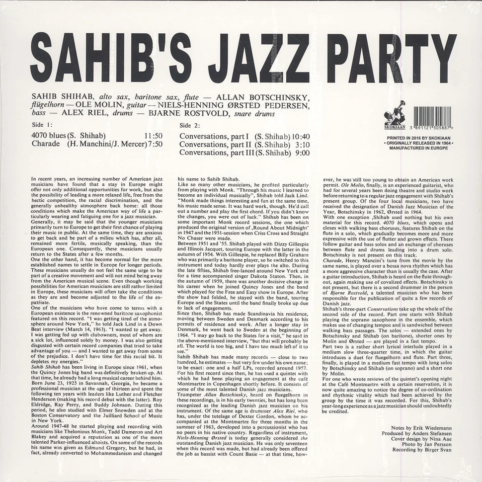 Sahib Shihab - Sahib's Jazz Party