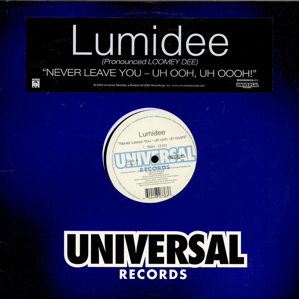 Lumidee - Never Leave You - Uh Ooh, Uh Oooh!