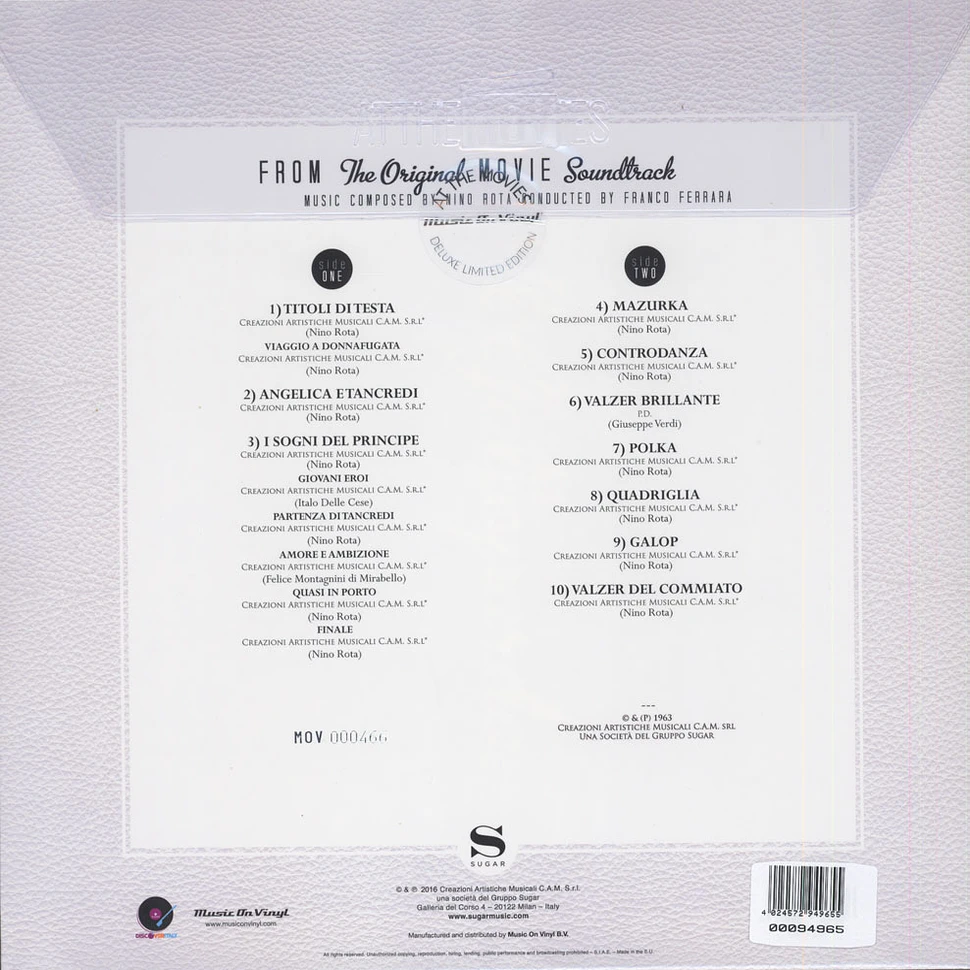 Nino Rota - OST Il Gattopardo Blue Vinyl Edition