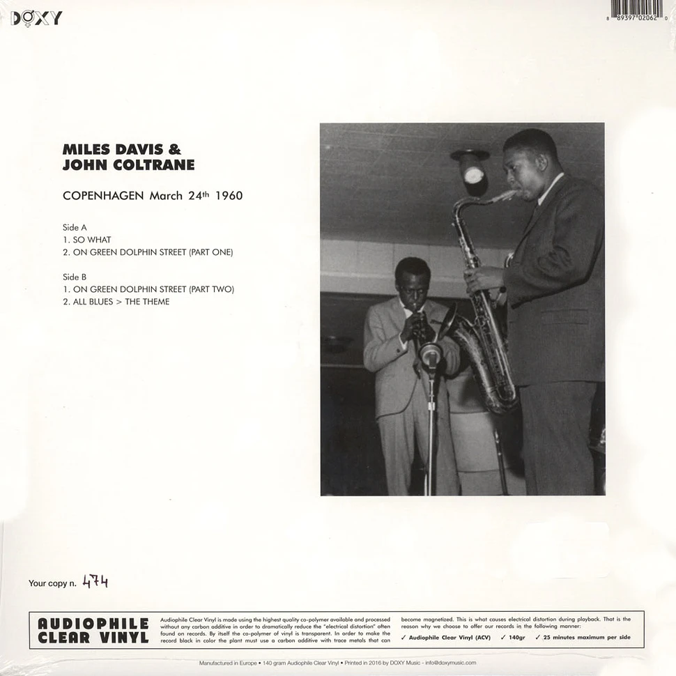 Miles Davis & John Coltrane - Copenhagen. March 28th 1960