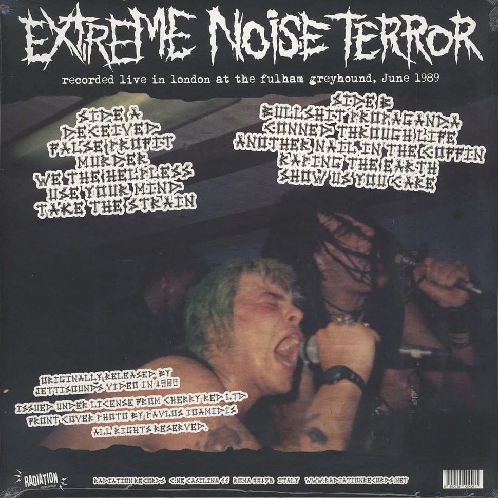 Extreme Noise Terror - From One Extreme To Another: Live At Fulham Greyhound 1989