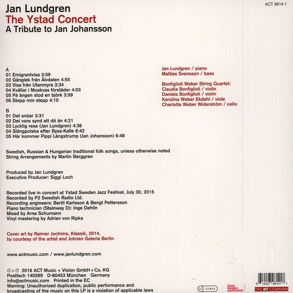 Jan Lundgren - The Ystad Concert
