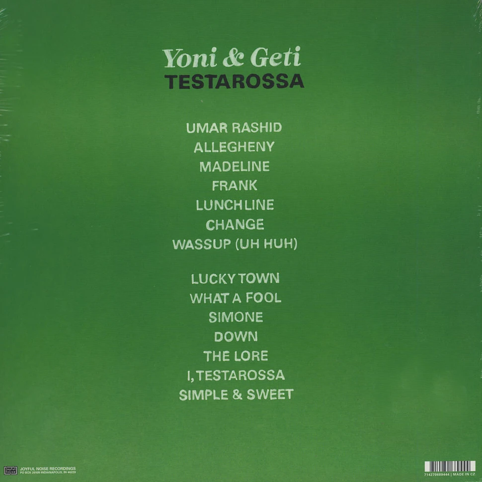 Yoni & Geti - Testarossa Black Vinyl Edition
