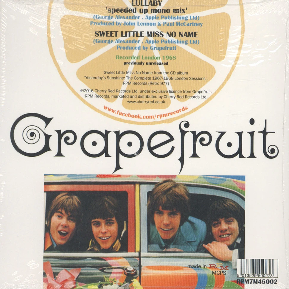 Grapefruit - Lullaby / Sweet Little Miss No Name