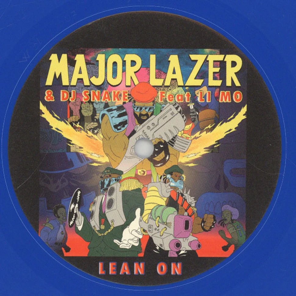 Major Lazer & DJ Snake - Lean On Blue Vinyl Edition