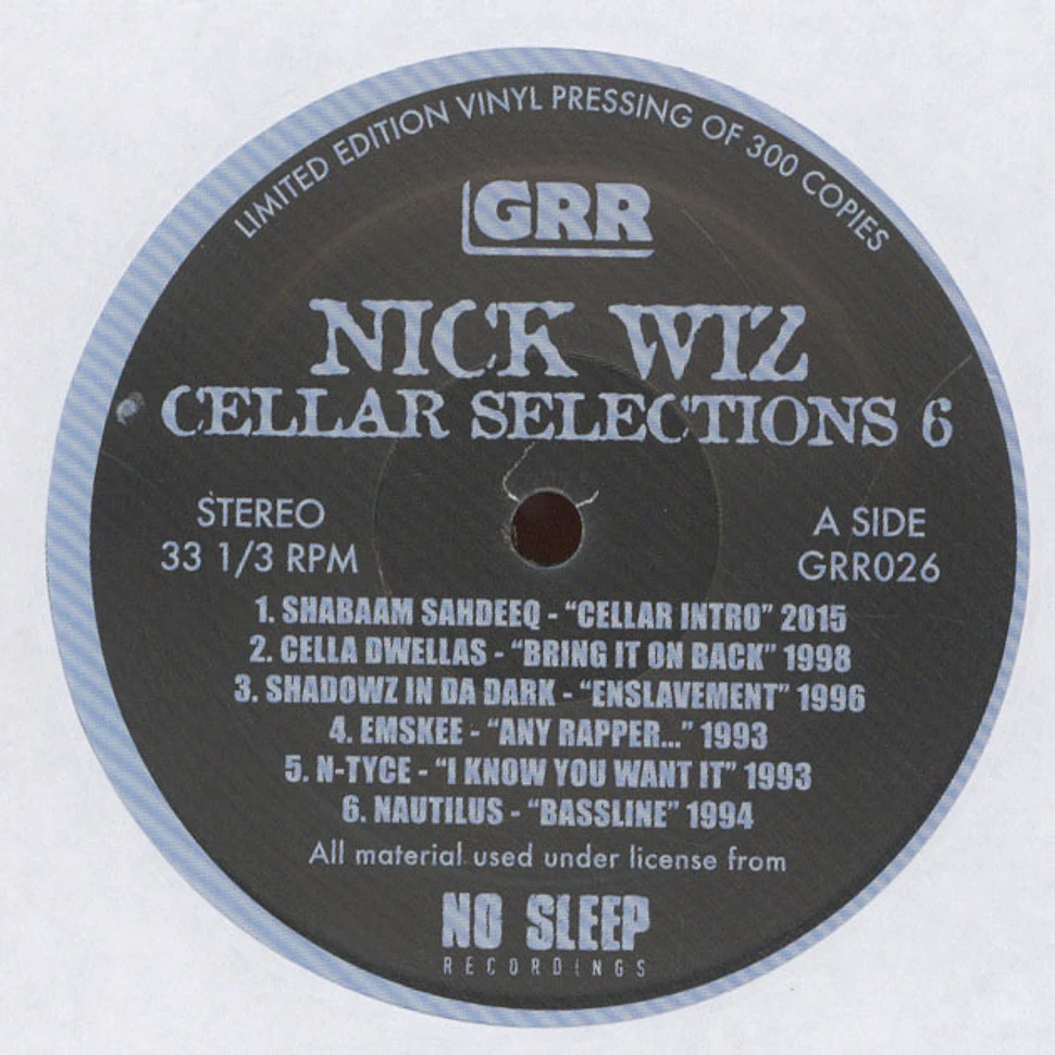 Nick Wiz - Cellar Selections Volume 6: 1992-1998