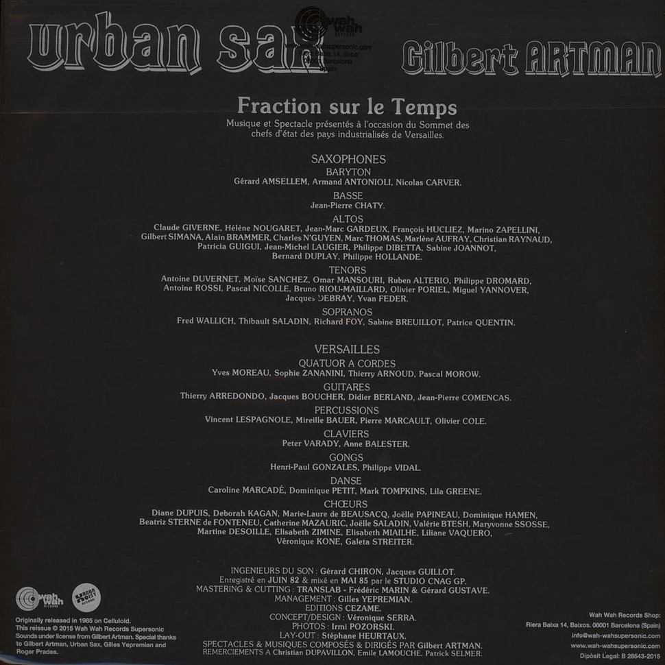 Urban Sax - Fraction Sur Le Temps