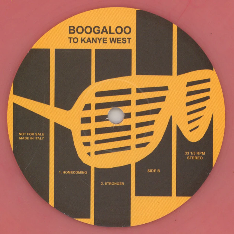 Kanye West - Boogaloo To Kanye West Colored Vinyl Edition