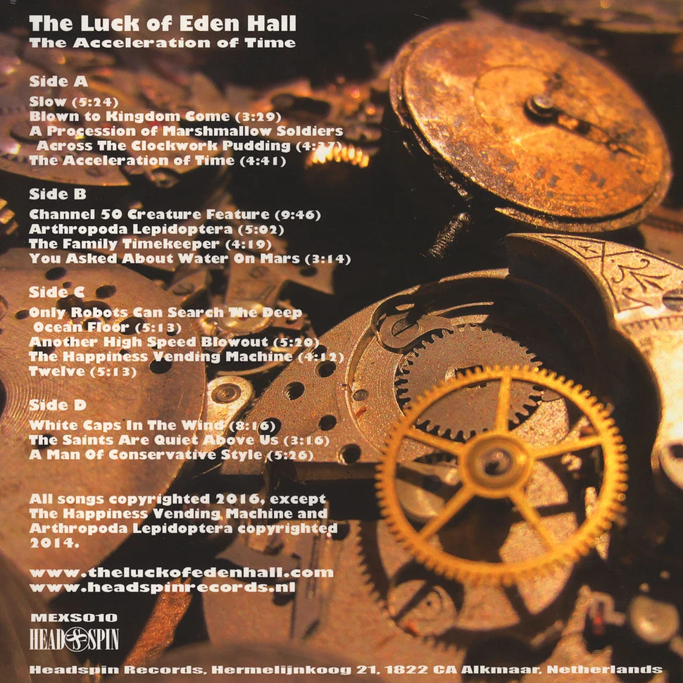 Luck Of Eden Hall - The Acceleration Of Time Black Vinyl Edition