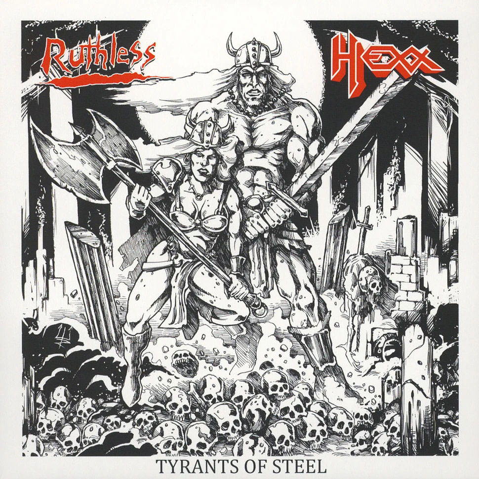 Hexx / Ruthless - Tyrants Of Steel Volume 1 Black Vinyl Edition