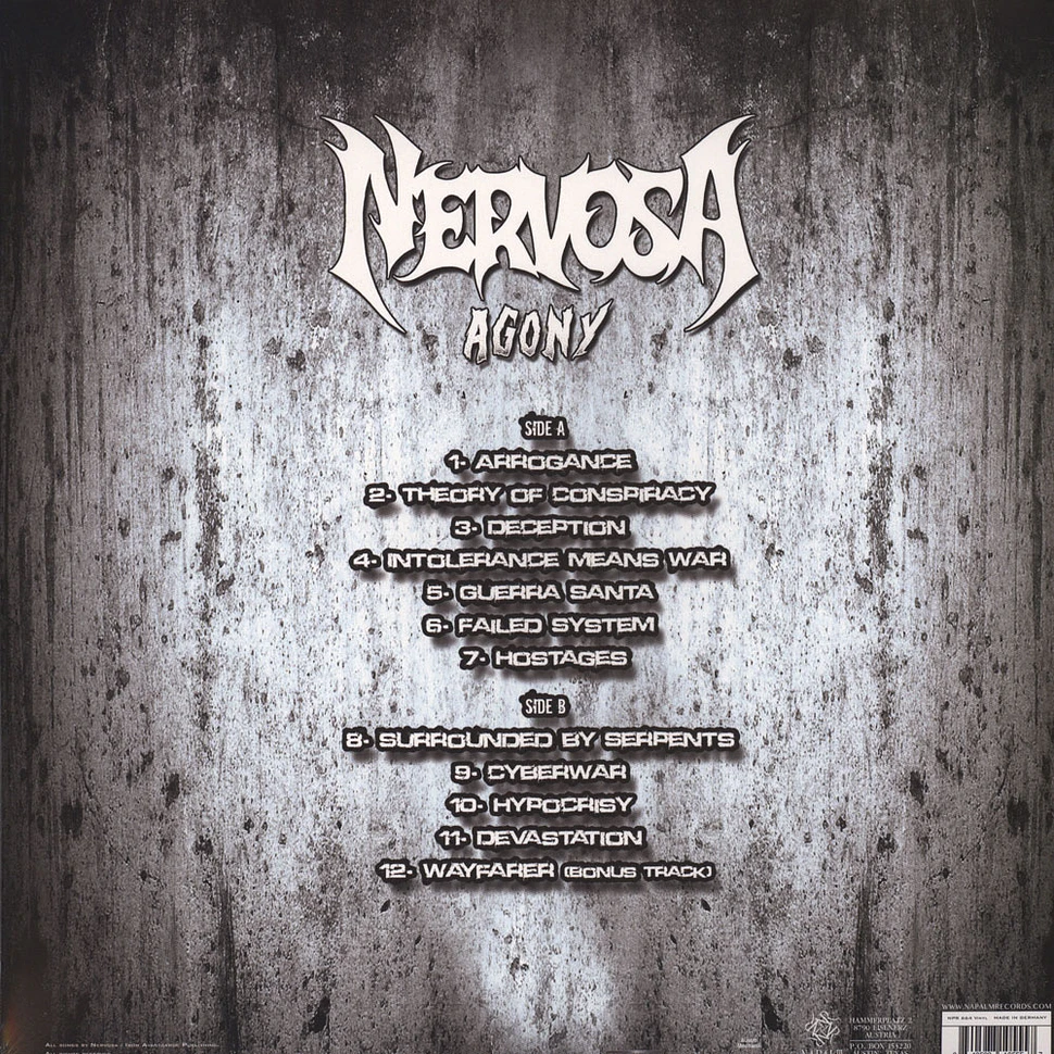 Nervosa - Agony