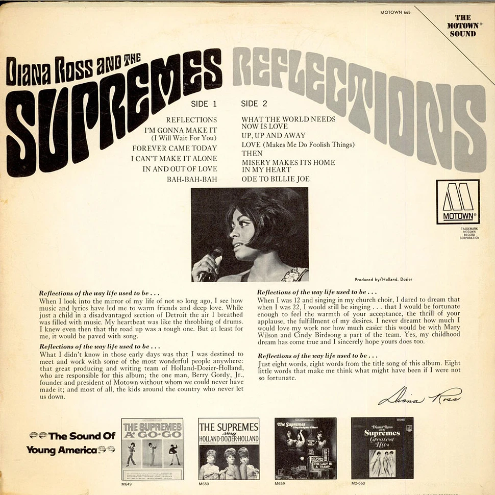 Diana Ross And The Supremes - Reflections