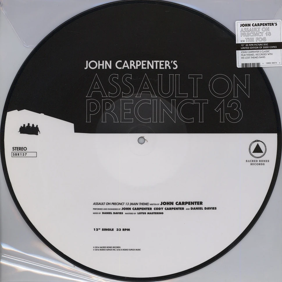 John Carpenter - OST Assault On Precinct 13 / The Fog Picture Disc Edition
