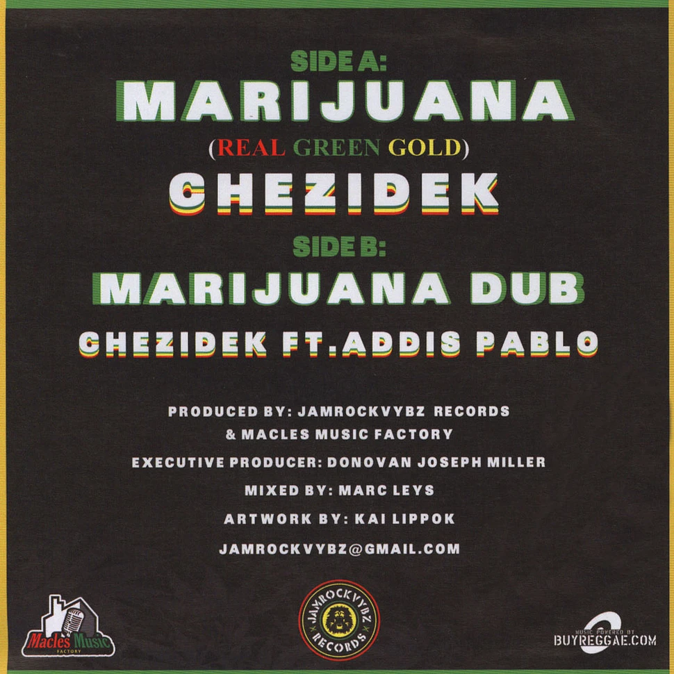 Chezidek / Addis Pablo - Marijuana (Real Green Gold)