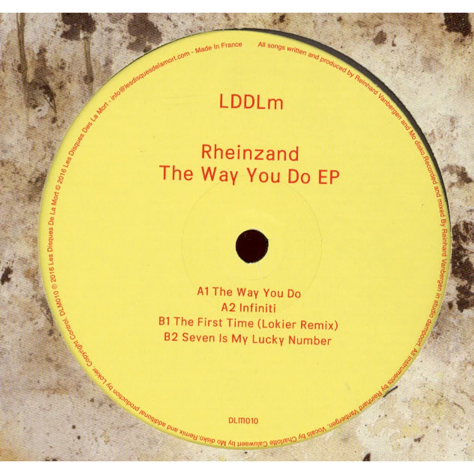 Rheinzand - The Way You Do EP