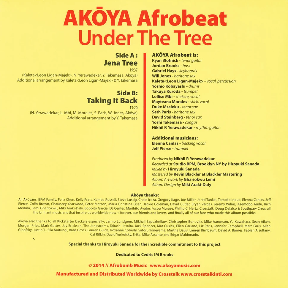 Akoya Afrobeat Ensemble - Under The Tree