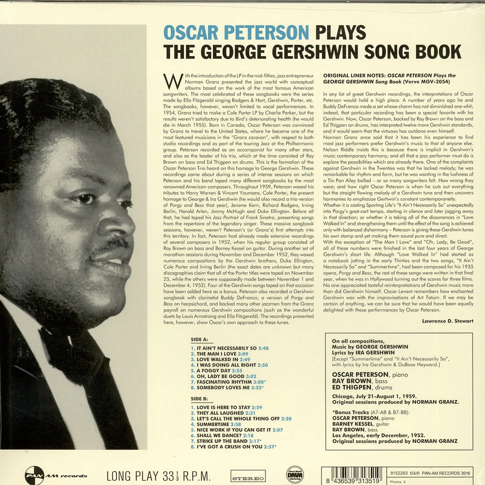 Oscar Peterson - Sings The George Gershwin Songbook