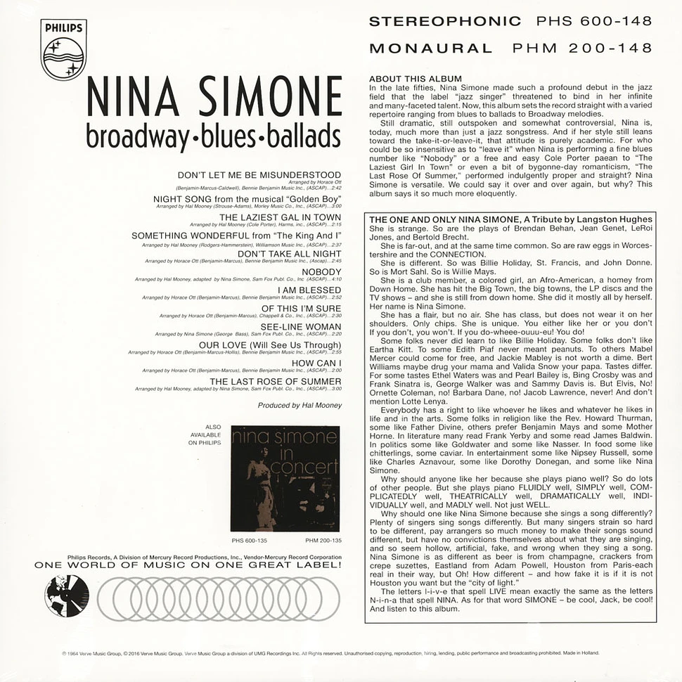 Nina Simone - Broadway Blues Ballads Back To Black Edition