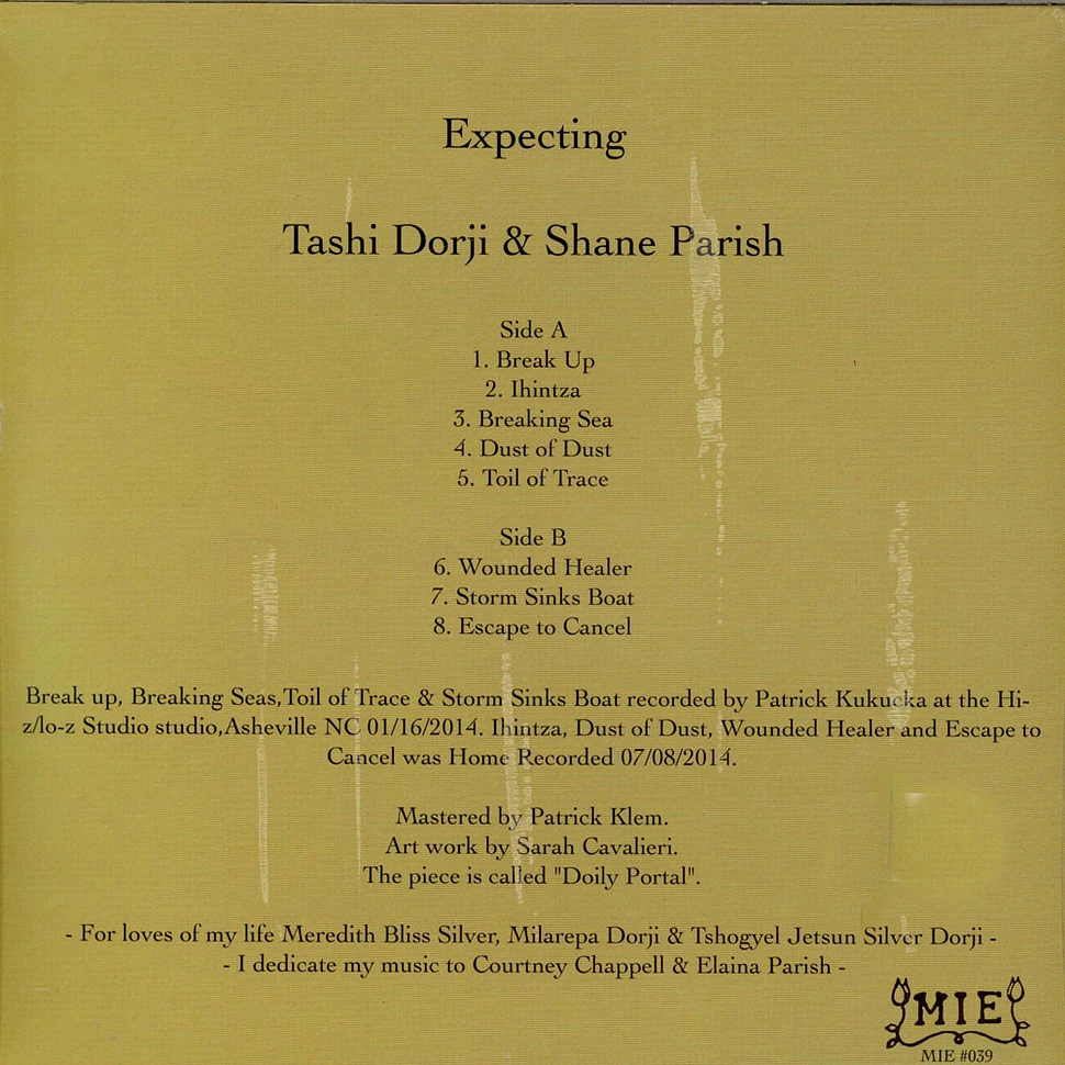 Tashi Dorji & Shane Parish - Expecting