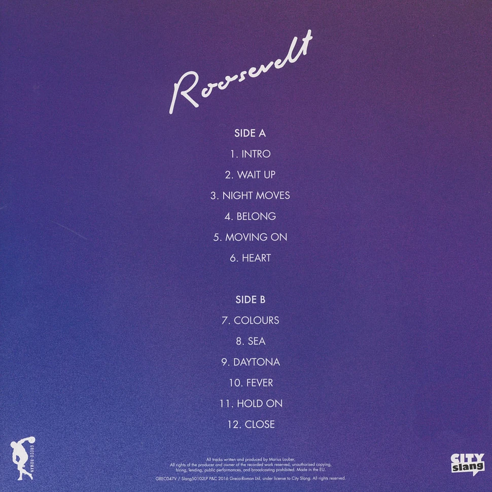 Roosevelt - Roosevelt Clear Vinyl Edition