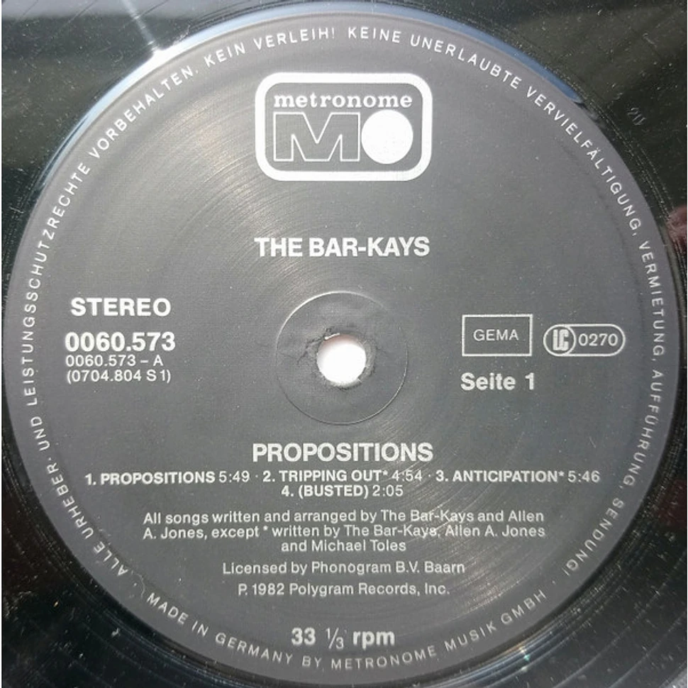 Bar-Kays - Propositions