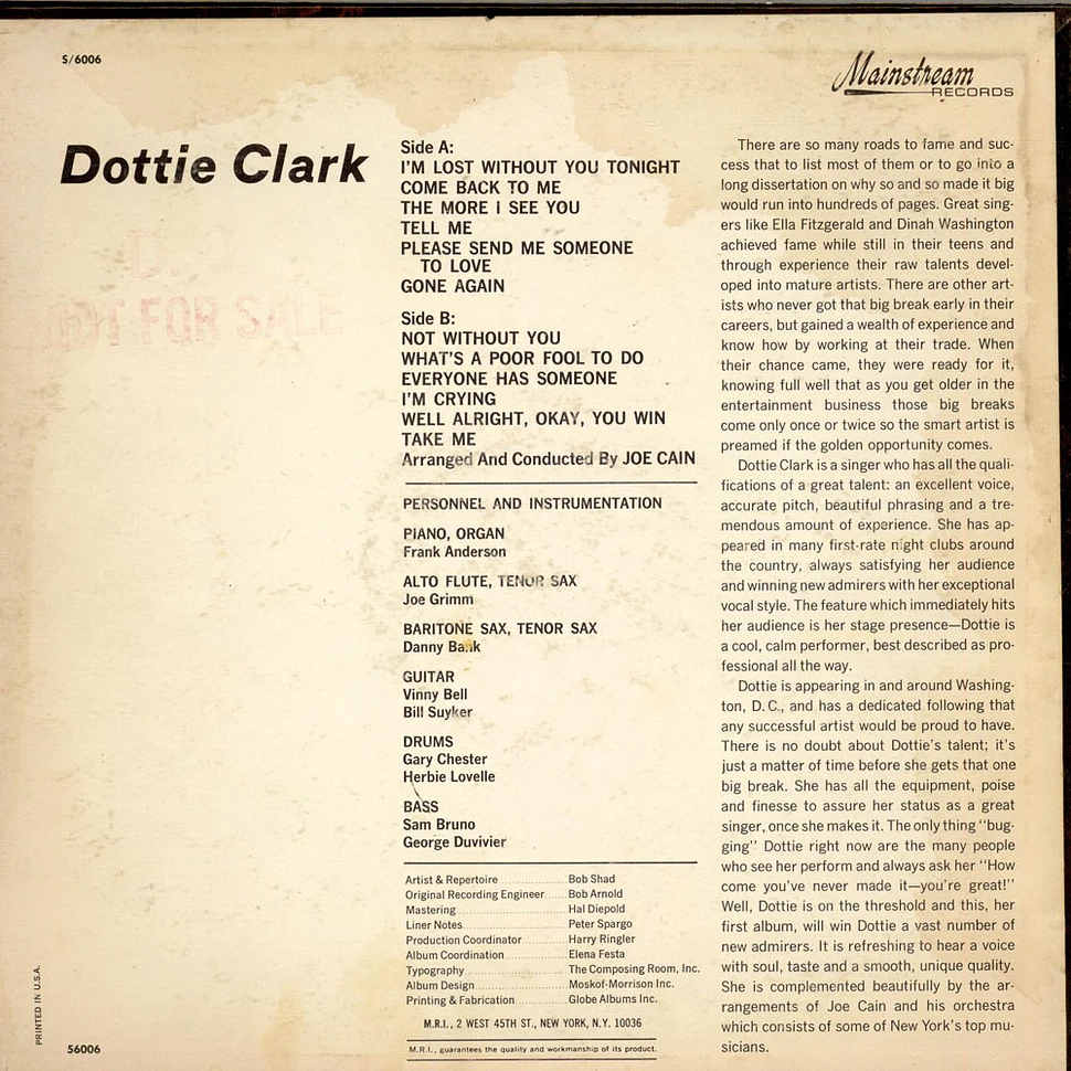 Dottie Clark - I'm Lost
