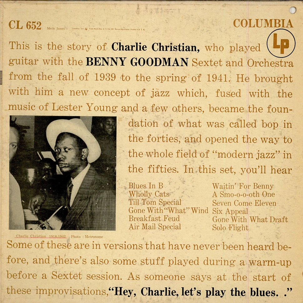 Charlie Christian - With The Benny Goodman Sextet And Orchestra