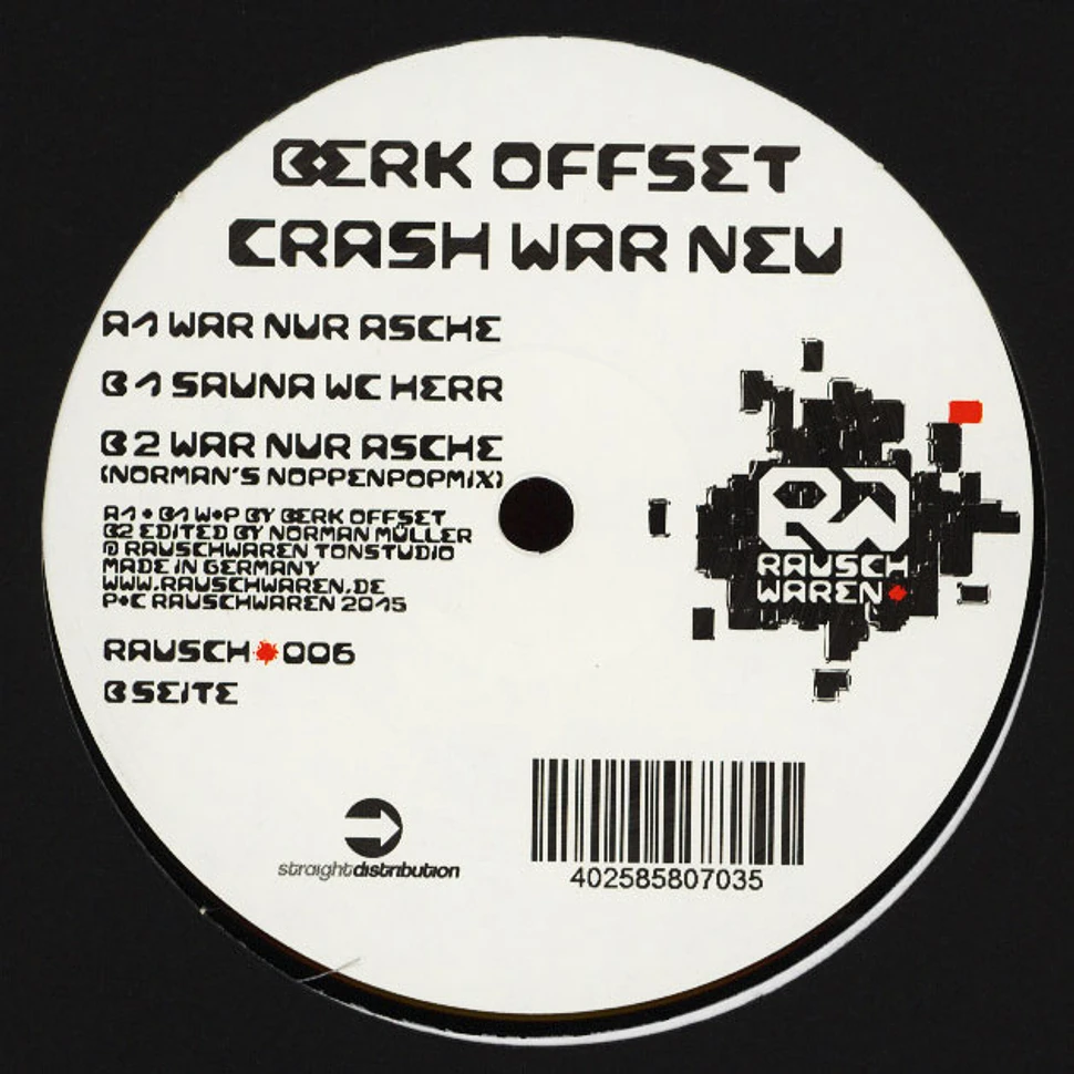 Berk Offset - Crash War Neu