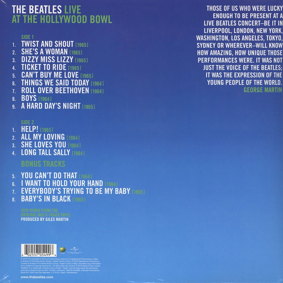 The Beatles - Live At The Hollywood Bowl