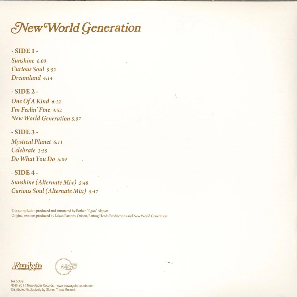 New World Generation - NWG