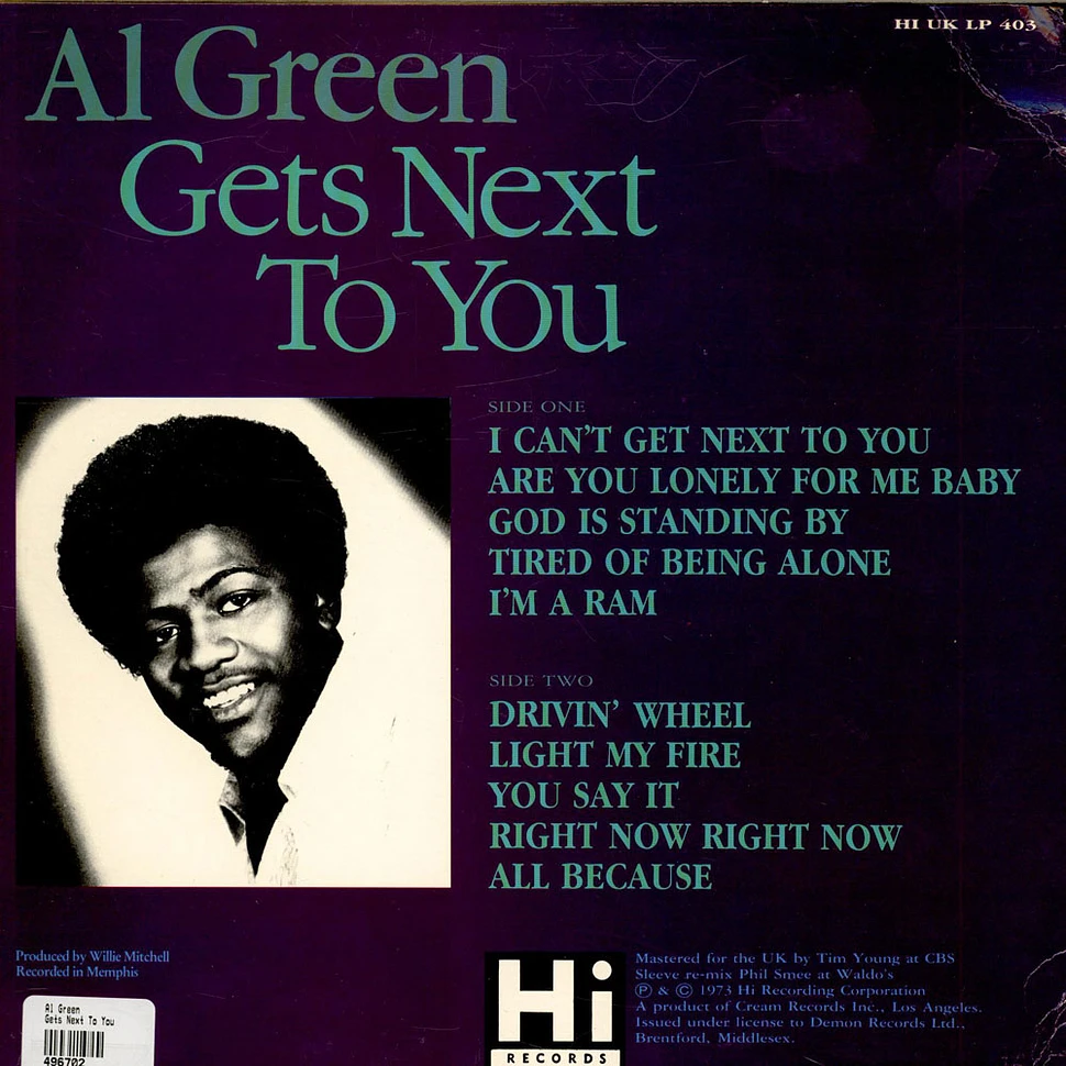 Al Green - Al Green Gets Next To You