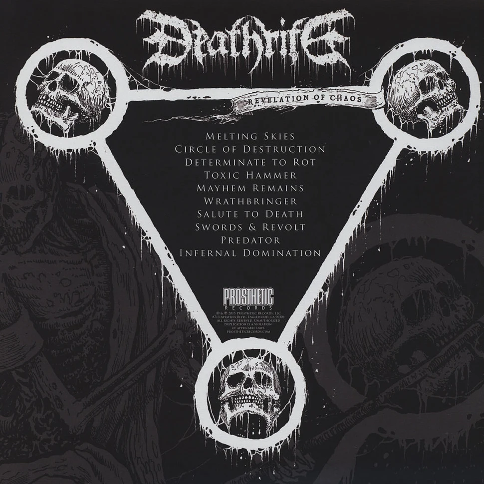 Deathrite - Revelation Of Chaos Black Vinyl Edition