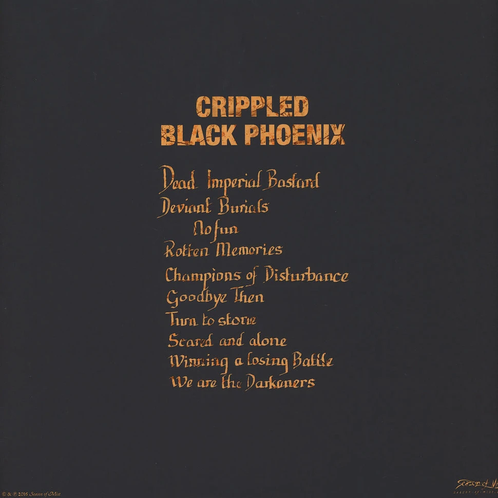 Crippled Black Phoenix - Bronze Clear Vinyl Edition