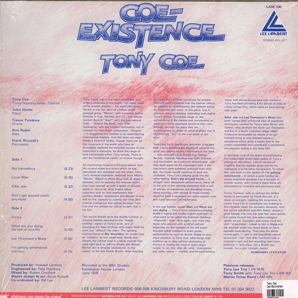 Tony Coe - Coe-Existence